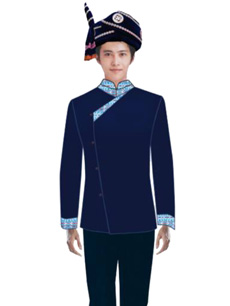 冬季男壮族工作服方案设计